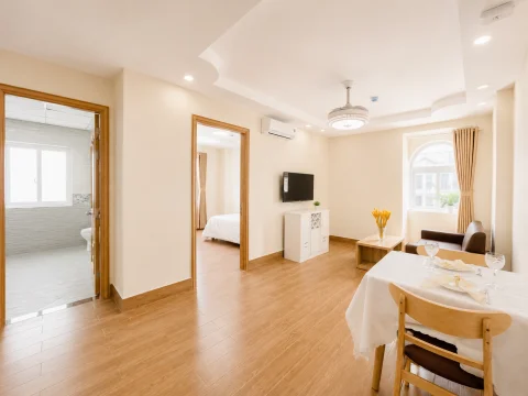 Bright 1-Bedroom Serviced Apartment in Thao Dien District 2
