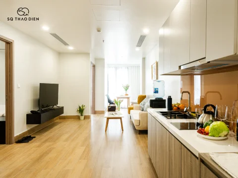 2 Bedroom serviced apartment in Thao Dien for rent