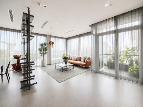 Penthouse 3 Bedroom serviced apartment in Thao Dien for rent