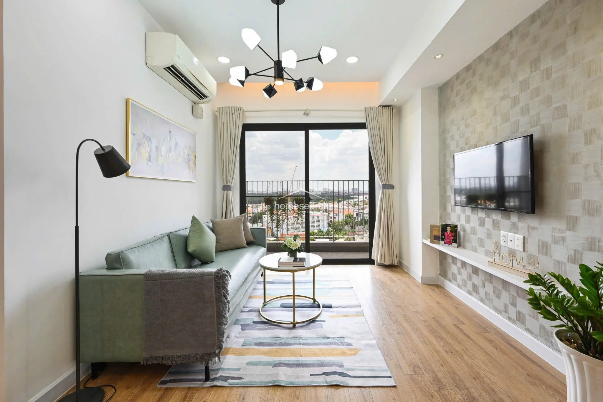 Modern 2 Bedroom Apartment at Masteri Thao Dien for rent - 24M - 1