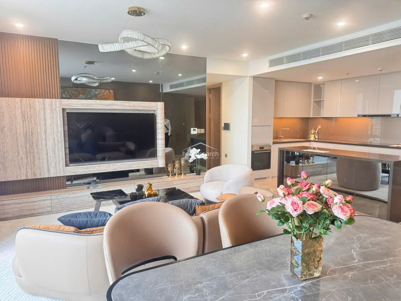 Spacious 3-Bedroom Luxury Apartment with Direct Unobstructed Saigon River Views in Thao Dien Green - 2