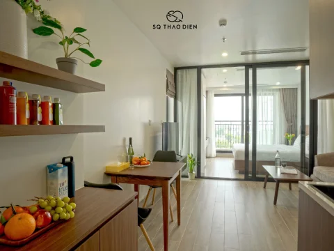 Luxury 1-Bedroom Retreat at SQ Thao Dien – Flexible Short &amp; Long-Term Stays