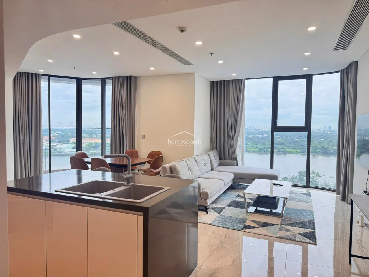 Luxurious 3-Bedroom Riverside Apartment with Panoramic Saigon River Views in Thao Dien Green - 4