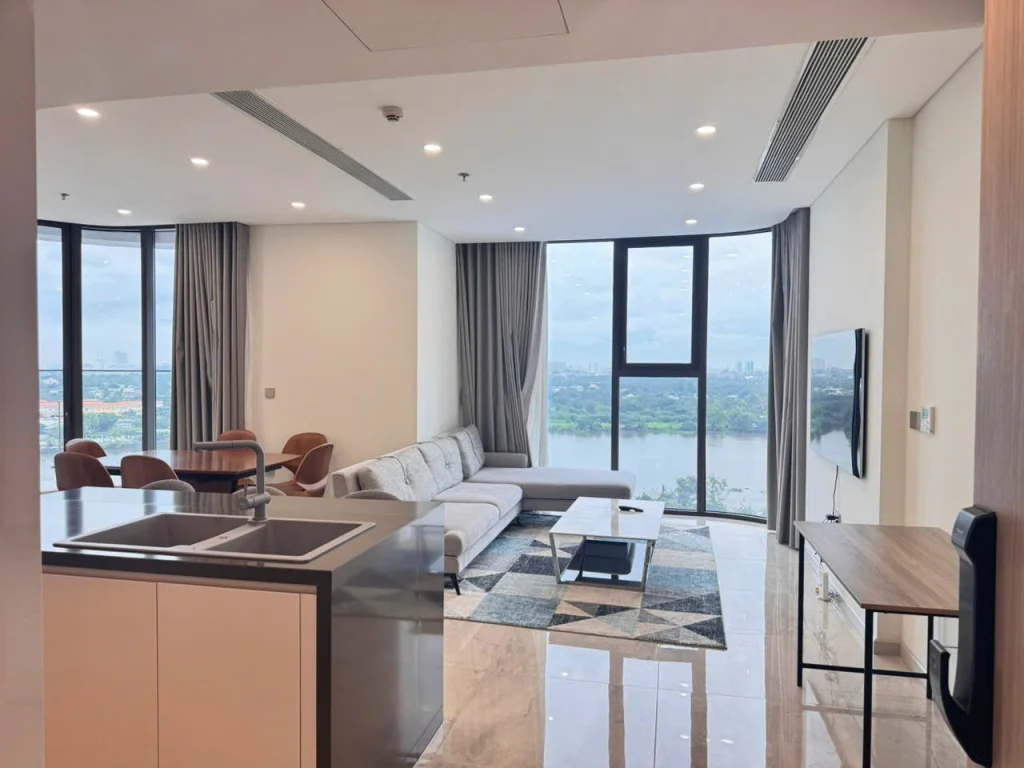 Luxurious 3-Bedroom Riverside Apartment with Panoramic Saigon River Views in Thao Dien Green - 3