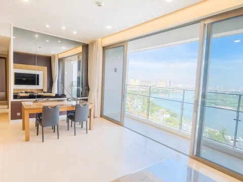 Panoramic River-View 4-Bedroom Apartment in Thao Dien