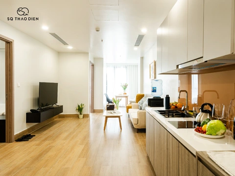 2 Bedroom serviced apartment in Thao Dien for rent